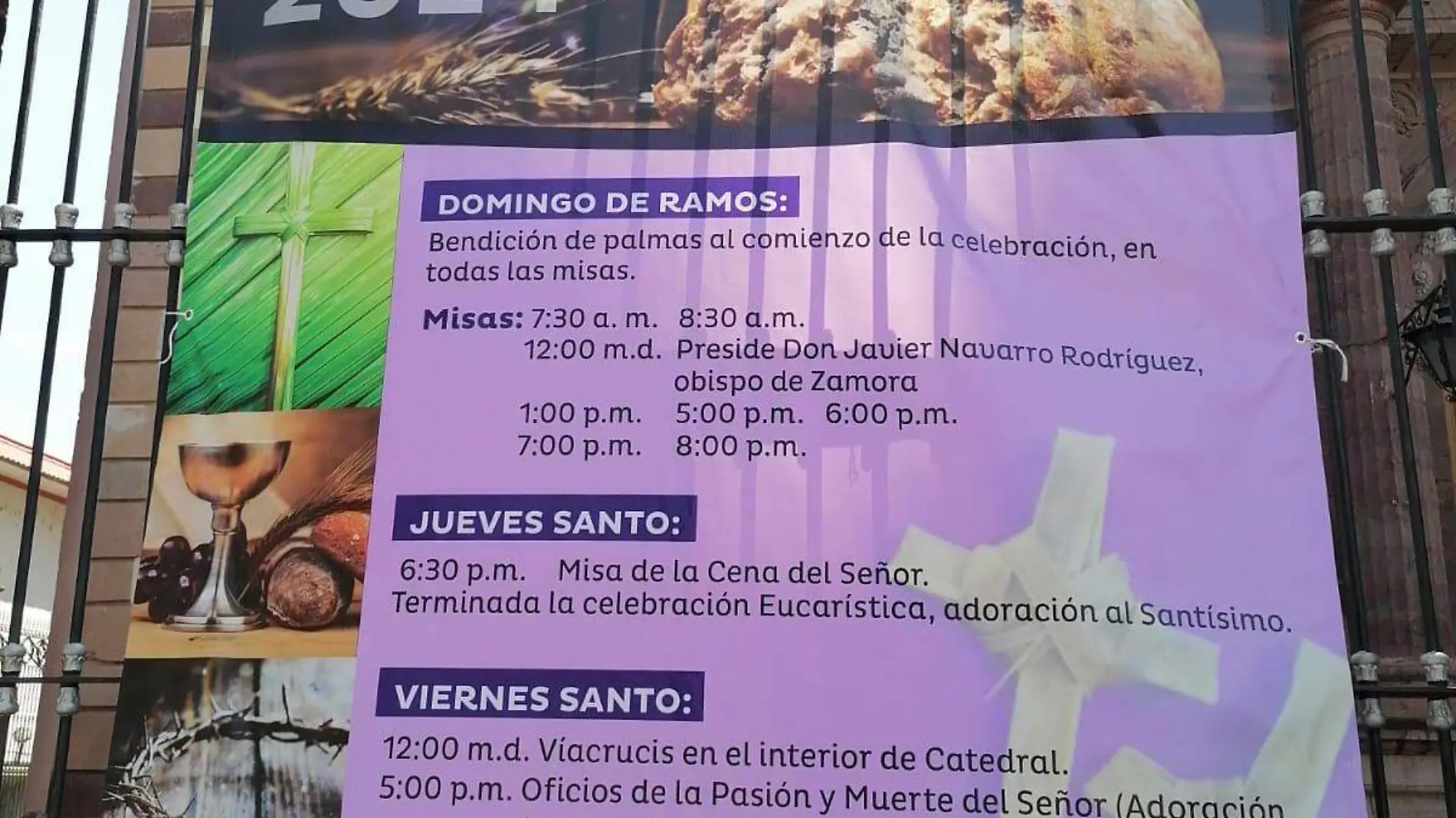 Calendario de semana santa